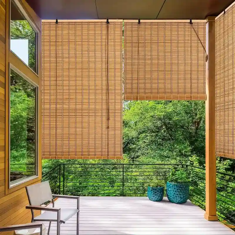 Light Filtering Privacy Bamboo Blinds Dubai