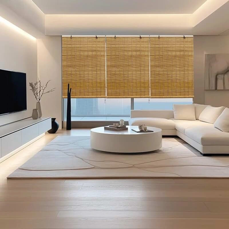 Calm horizon bamboo blinds in natural tone