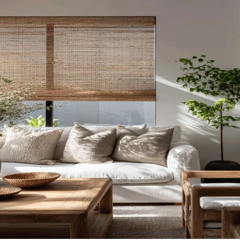 Pure bamboo blinds eco-friendly material