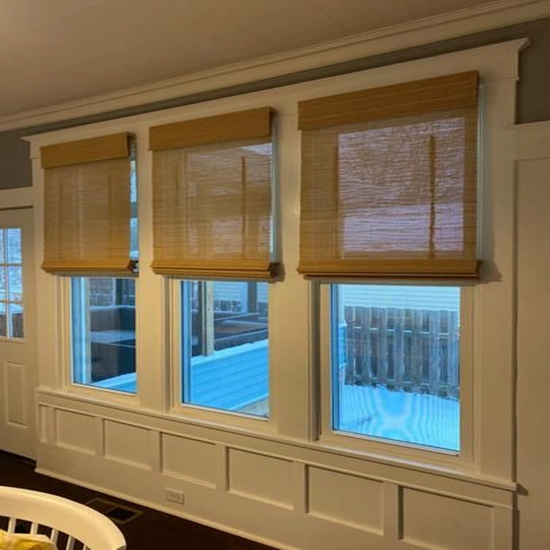 Sand drift bamboo shades for living rooms in Palm Jumeriah