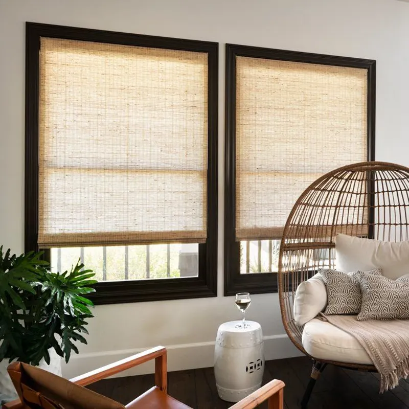 Urban dawn bamboo blinds for windows soft light beige tone in Dubai
