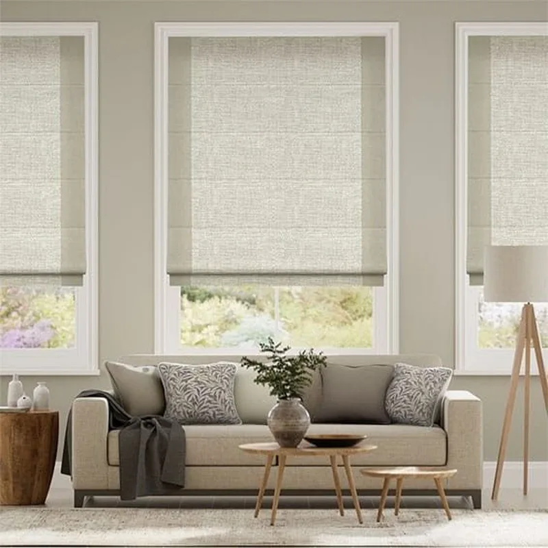 Best Linen Fabric Roman Blinds For Living Rooms In Dubai