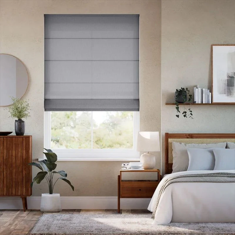 Buy Flat Roman Blinds For Bedrooms in Dubai