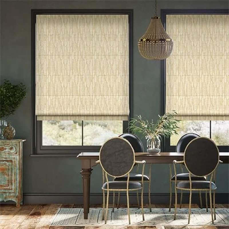 Buy Flat Roman Blinds For Dining Area in Dubai