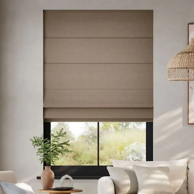 Buy Soft Roman Blinds For Living Rooms in Dubai