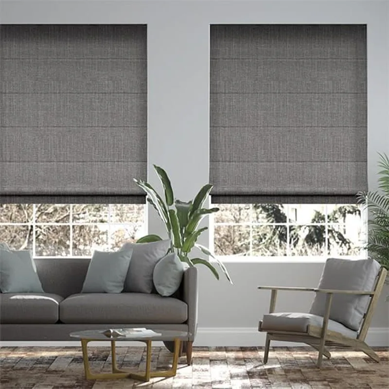 Buy Textured Roman Blinds For Living Rooms At Affordable Price in Dubai