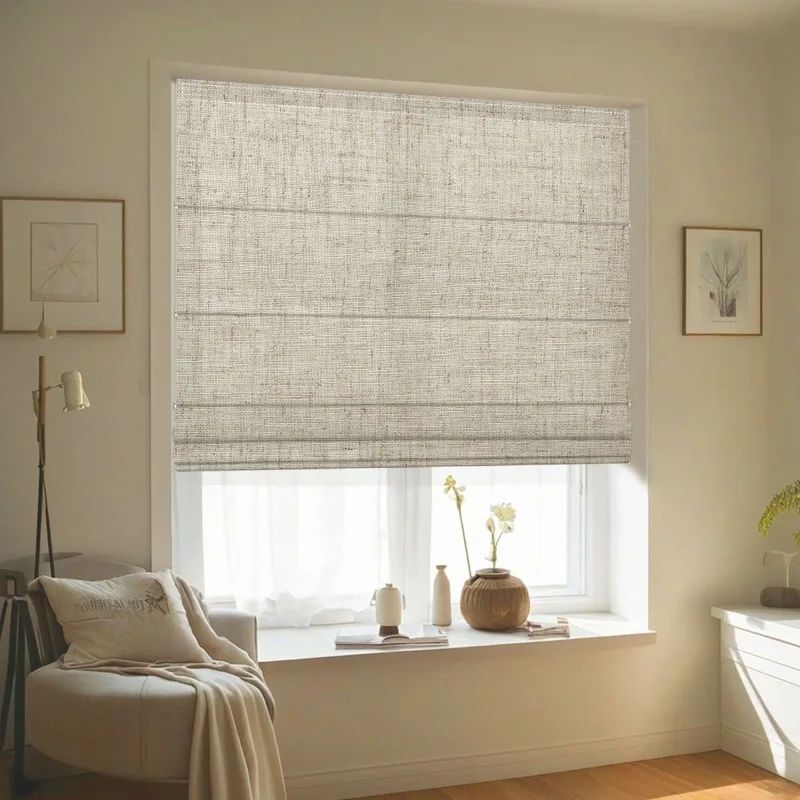 Get Modern Roman Linen Blinds in Dubai