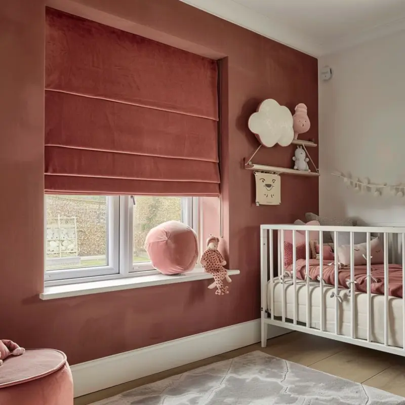 Roman Shades For Kids Rooms in Blue Water