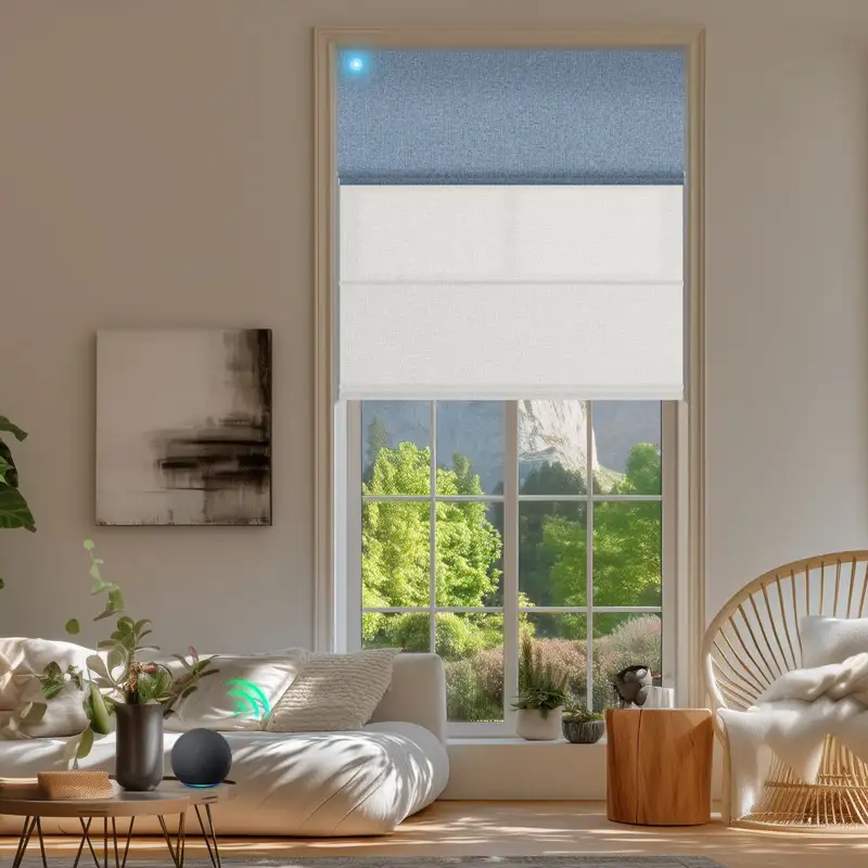 Get Motorized Roman Blinds Dubai For Living Rooms