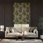 Congo Velvet Neutral Roman Blind