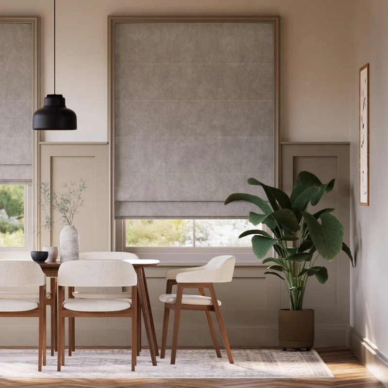 Hackney Velvet Clay Roman Blind