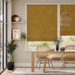 Hackney Velvet Medallion Roman Blind