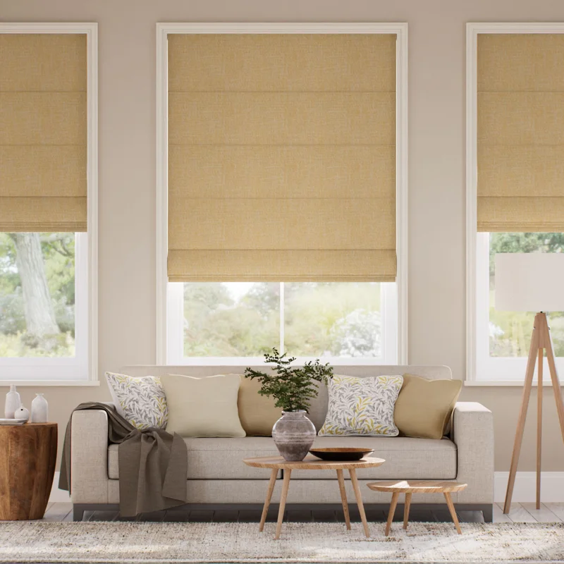 Lydia Ochre Roman Blind