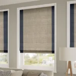 Manor Navy Roman Blinds Dubai