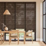Maui Walnut & Acorn Roll Up Blinds Dubai