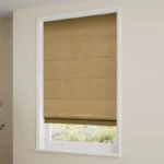 Paleo Linen Mustard Roman Blinds For Windows