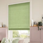 Paleo Linen Spring Green Roman Blinds Dubai