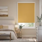 Selene Blackout Ochre Roller Blinds Dubai