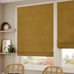 Shop Hackney Velvet Medallion Roman Blinds Dubai