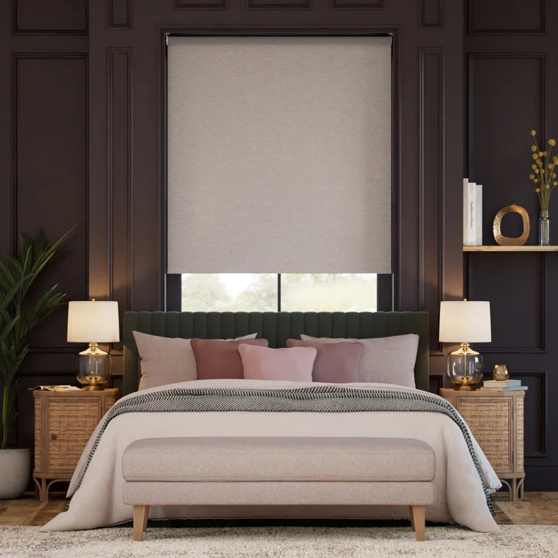 Tamlin Blackout Faux Suede Pebble Roller Blinds Dubai
