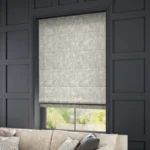 Walcot Chenille Silver Roman Blinds Dubai