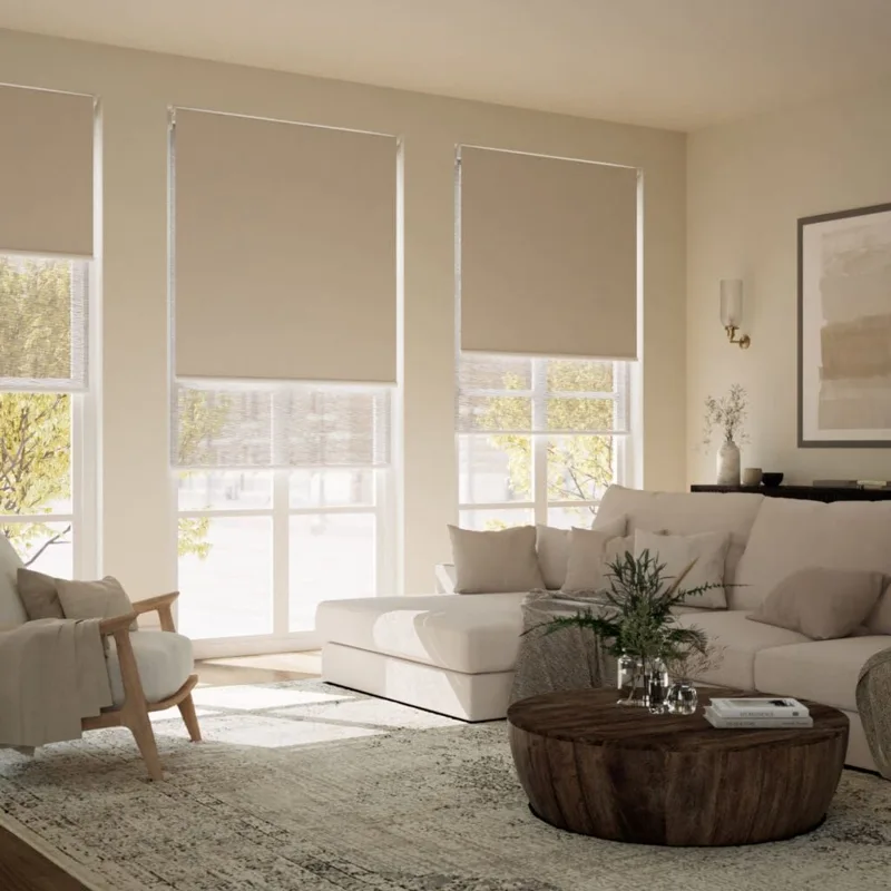 Buy Double Roller Blinds For living Rooms in Dubai & Abu Dhabi