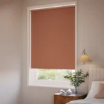 Selene Blackout Burnt Orange Roller Blind