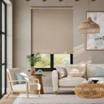 Soft Raise Thermal Luxe Dimout Biscuit Roller Blinds Dubai