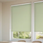 Toulouse Blackout Mint Green Roller Blinds Dubai