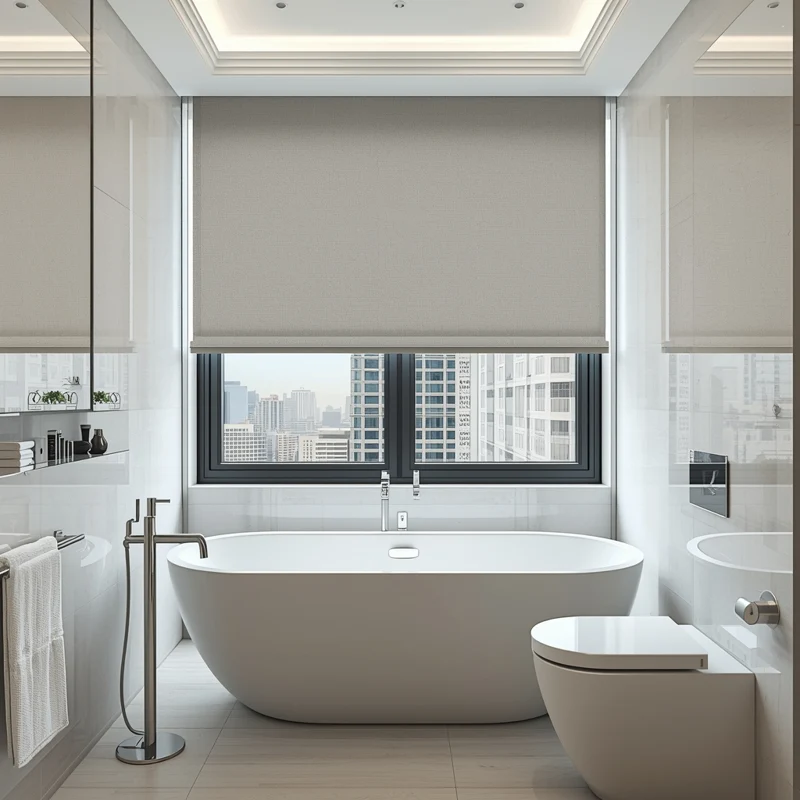 Buy Motorized Roller Blinds For Bathroom in Dubai