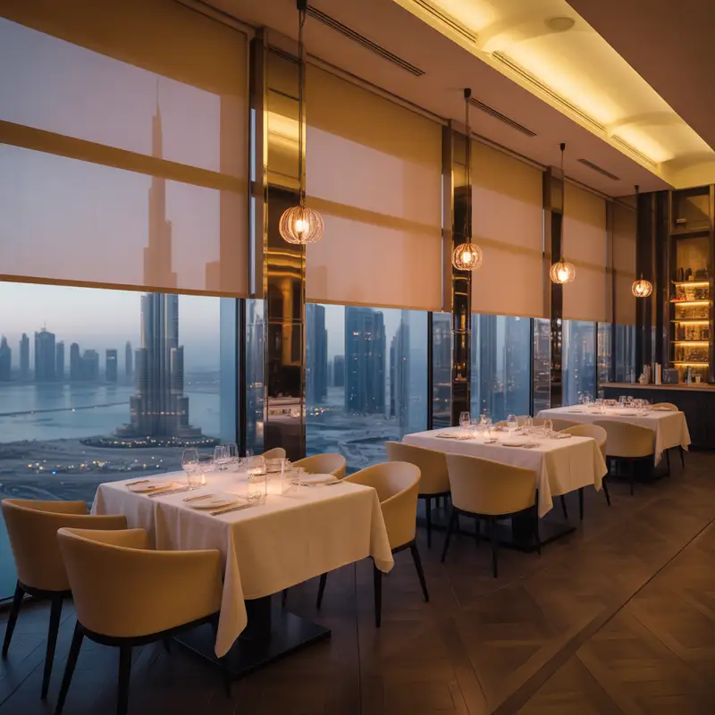 Buy Roller Blinds For Restaurants in Dubai