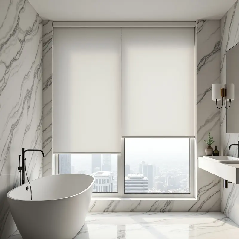 Buy Waterproof Roller Blinds For Bathroom in Dubai