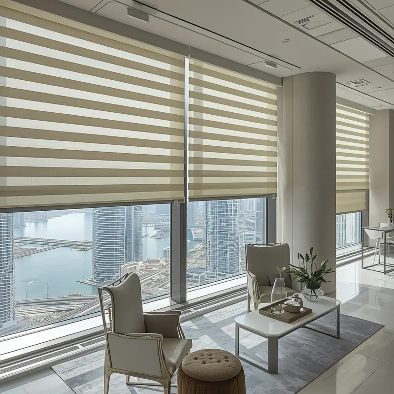 Buy Zebra Roller Blinds For Office In Dubai Marina