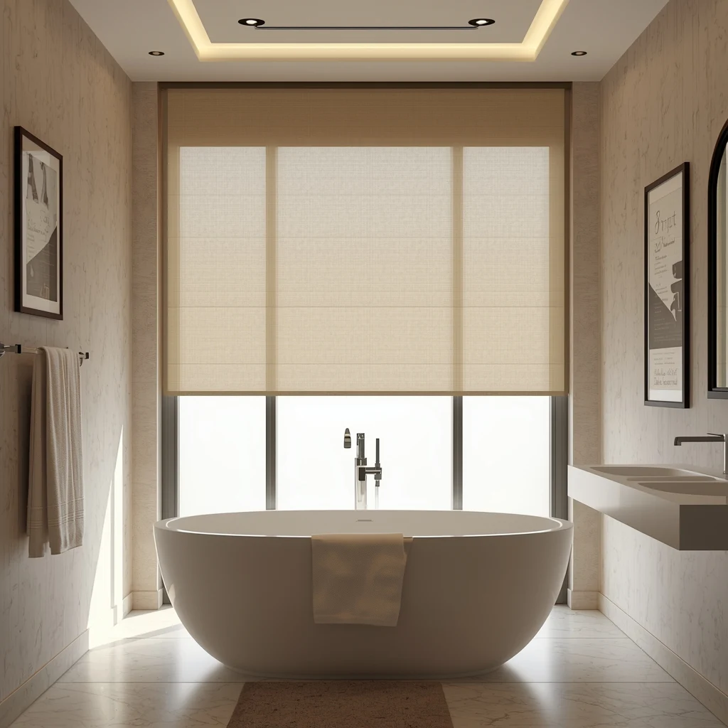Get Modern Bathroom Roller Blinds Dubai