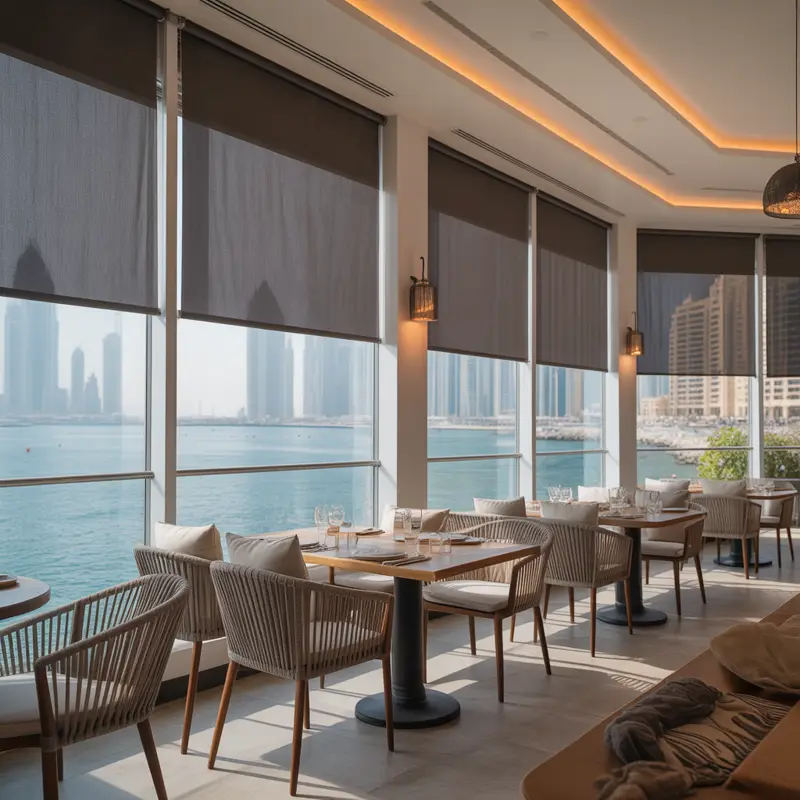 Get Restaurant Roller Blinds Dubai