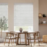 Buy Ash White Wooden Blinds For Dining Areas in All Over The Dubai