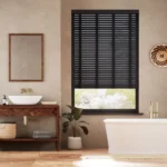 Buy Raven & Pure Black Wooden Blinds Dubai
