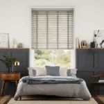 Buy Tampa Tonal Grey & Tin Faux Wooden Blinds Dubai