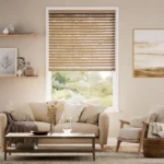 Get Chestnut Faux Wooden Blinds Dubai