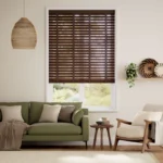 Get Rosewood & Chocolate Faux Wooden Blinds Dubai