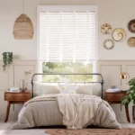 Shop Icicle & Fresh White Faux Wooden Blind For Bedroom In Dubai