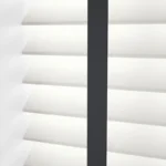 Atlanta Winter White & Midnight Faux Wood Blind in Dubai