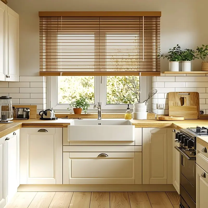 Buy Luxury Wooden Blinds For Kitchen in Dubai