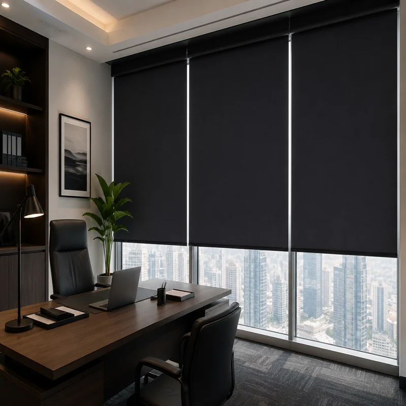 Buy Modern Blackout Blinds For Office & Media Rooms in Dubai