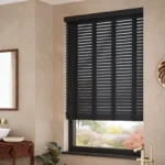 Buy Raven & Pure Black Wooden Blind - 50mm Slat