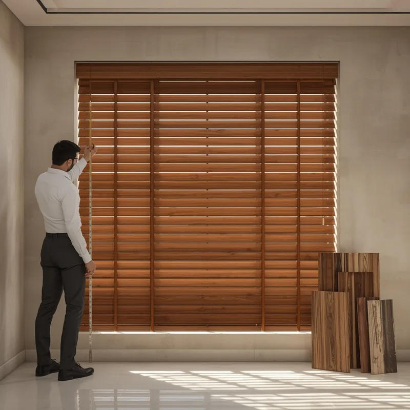 Buy Wooden Blinds for Windows With Custom Measurement