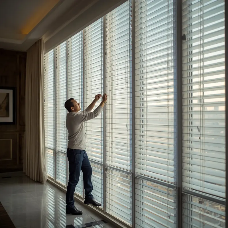 Checking Windows For Venetian Blinds