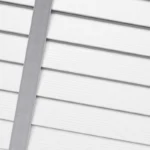 Chevron Silver Faux Wood Blind