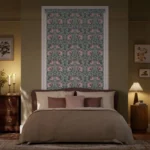 Click2Shade Complete Blackout William Morris Pimpernel Rose Chalk Roller Blinds Dubai