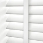 Fine White & Glacier Faux Wood Blinds Dubai